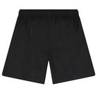 Boys Black Teddy Bear Logo Swim Shorts, 1, hi-res