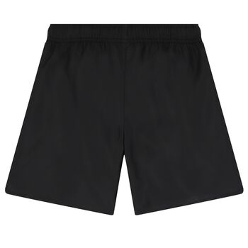 Boys Black Teddy Bear Logo Swim Shorts, 1 Boys Black Teddy Bear Logo Swim Shorts