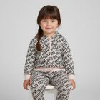 Girls Pink & Black Logo Tracksuit, 1, hi-res