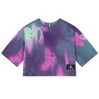 Girls Purple & Blue Logo T-Shirt, 1, hi-res