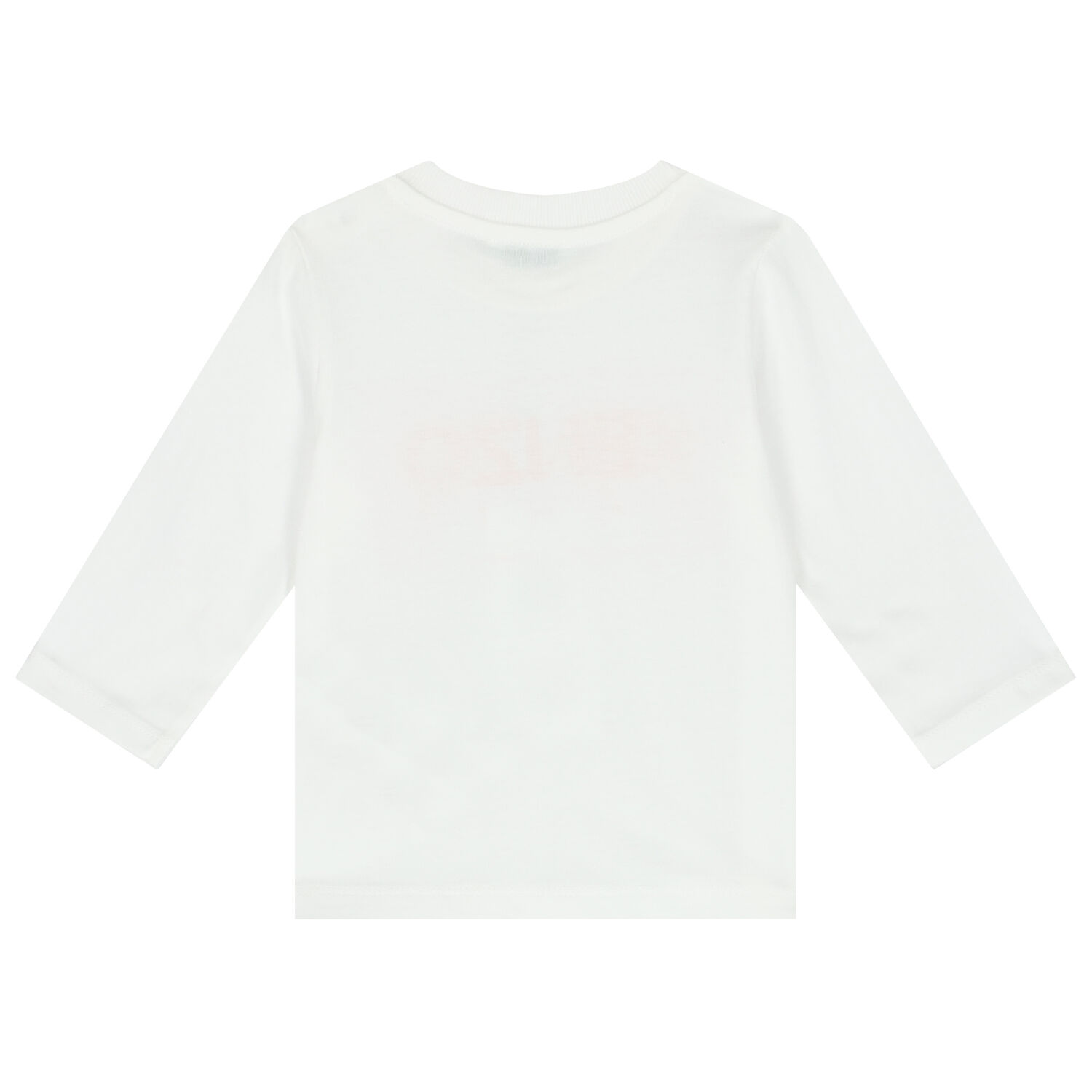 Younger Boys White Long Sleeve Top, 1, hi-res
