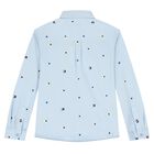 Boys Blue Logo Shirt, 1, hi-res