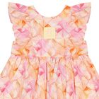 Younger Girls Pink & Orange Dress, 1, hi-res