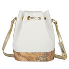 Girls White Logo Shoulder Bag, 1, hi-res