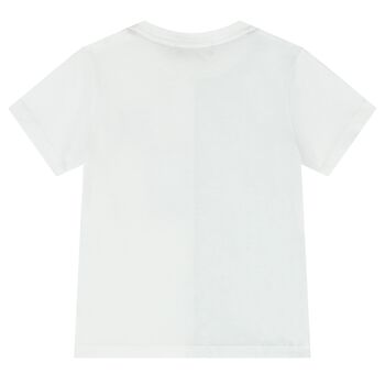 Younger Boys Green & White Logo T-Shirt