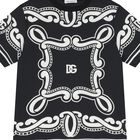 Boys Black Logo Bandana T-Shirt, 1, hi-res