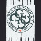 Girls Black Embellished T-Shirt Dress, 1, hi-res