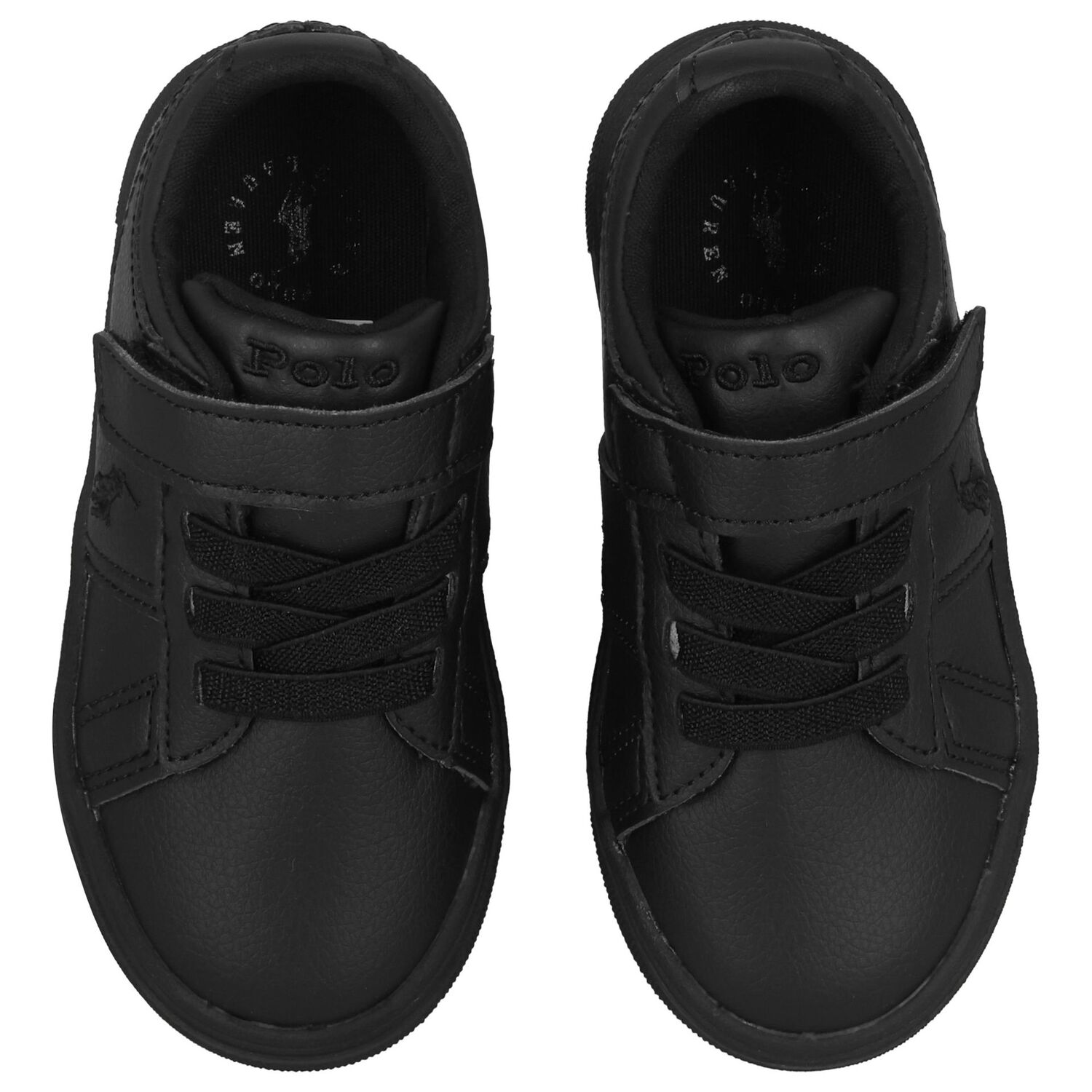 Boys Black Logo Trainers, 1, hi-res