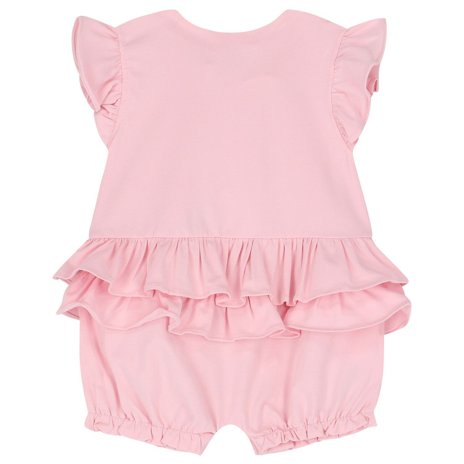 Baby Girls White & Pink Rompers ( 2-Pack ), 1, hi-res