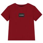 Boys Red Logo T-Shirt, 1, hi-res