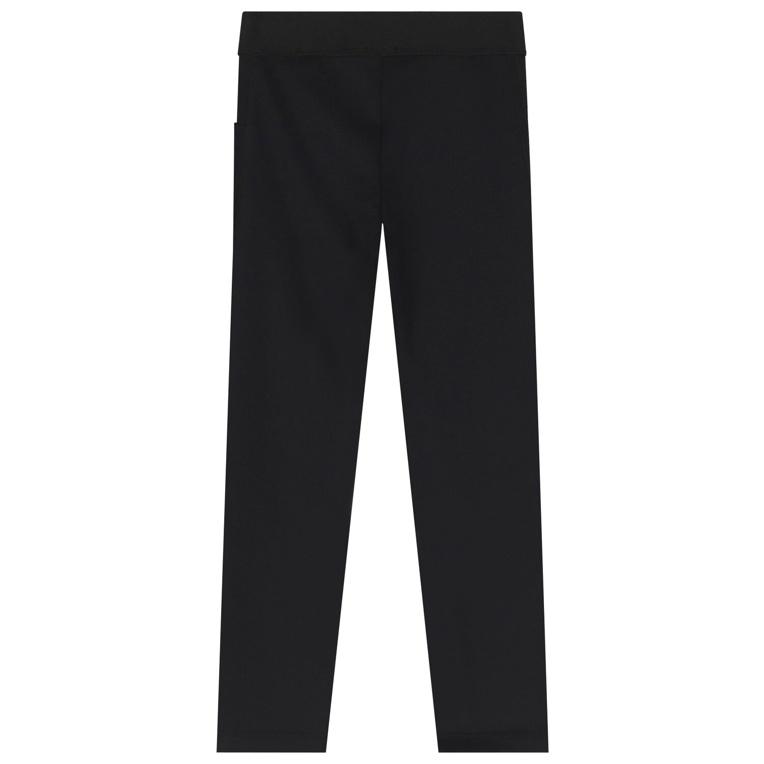 Girls Black Logo Leggings, 1, hi-res