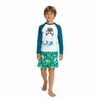 Boys White & Neon Board Rash Vest UPF 50+, 1, hi-res