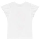 Girls White & Pink Flower Leggings Set, 1, hi-res