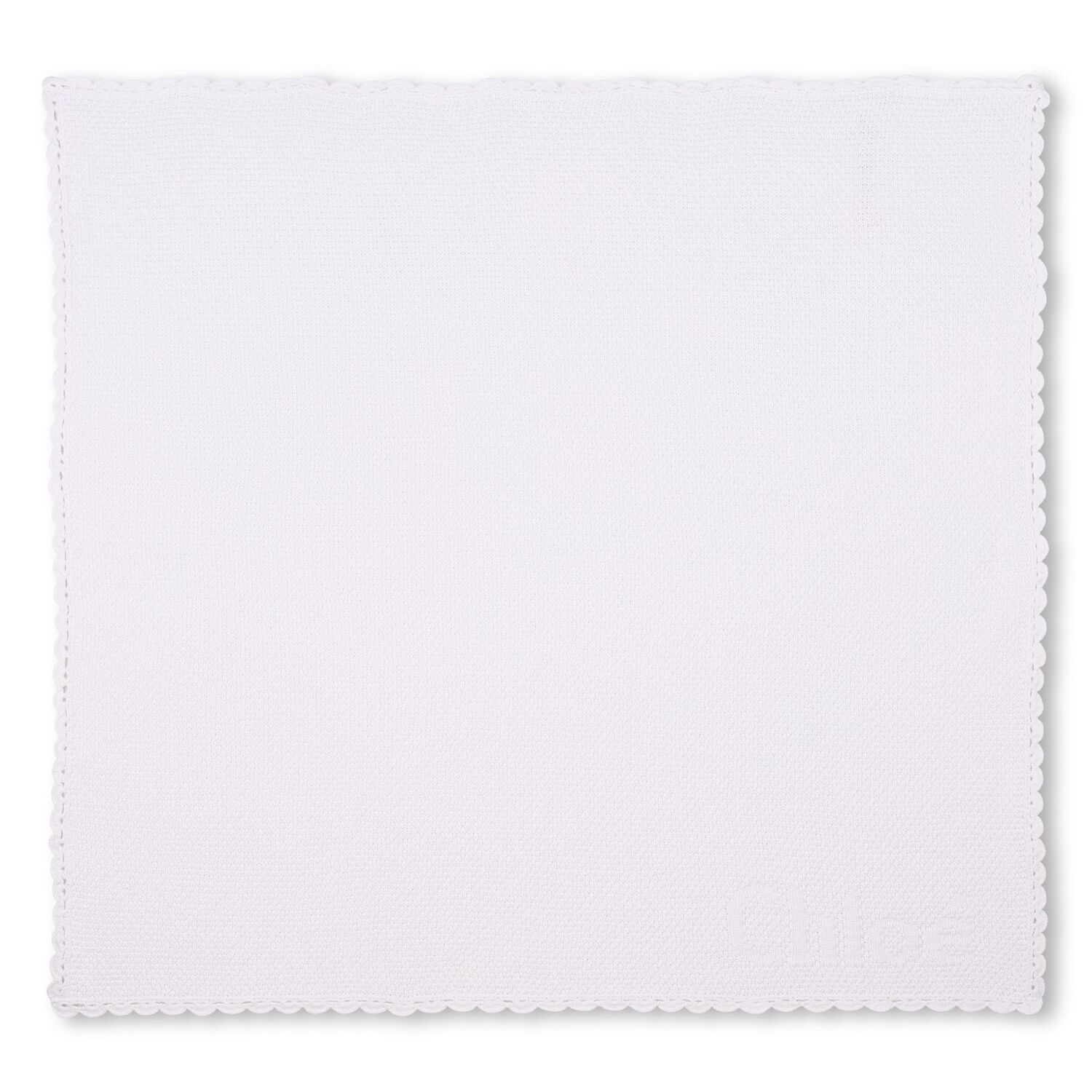 Baby Girls White Logo Blanket, 1, hi-res