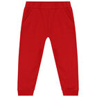 Younger Girls Beige & Red Teddy Bear Tracksuit, 1, hi-res