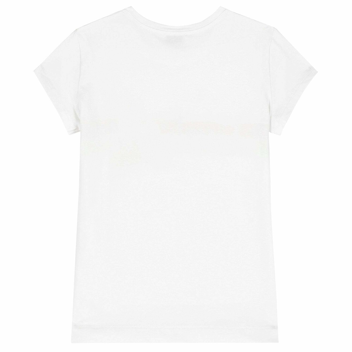 Girls White Cotton Top, 1, hi-res