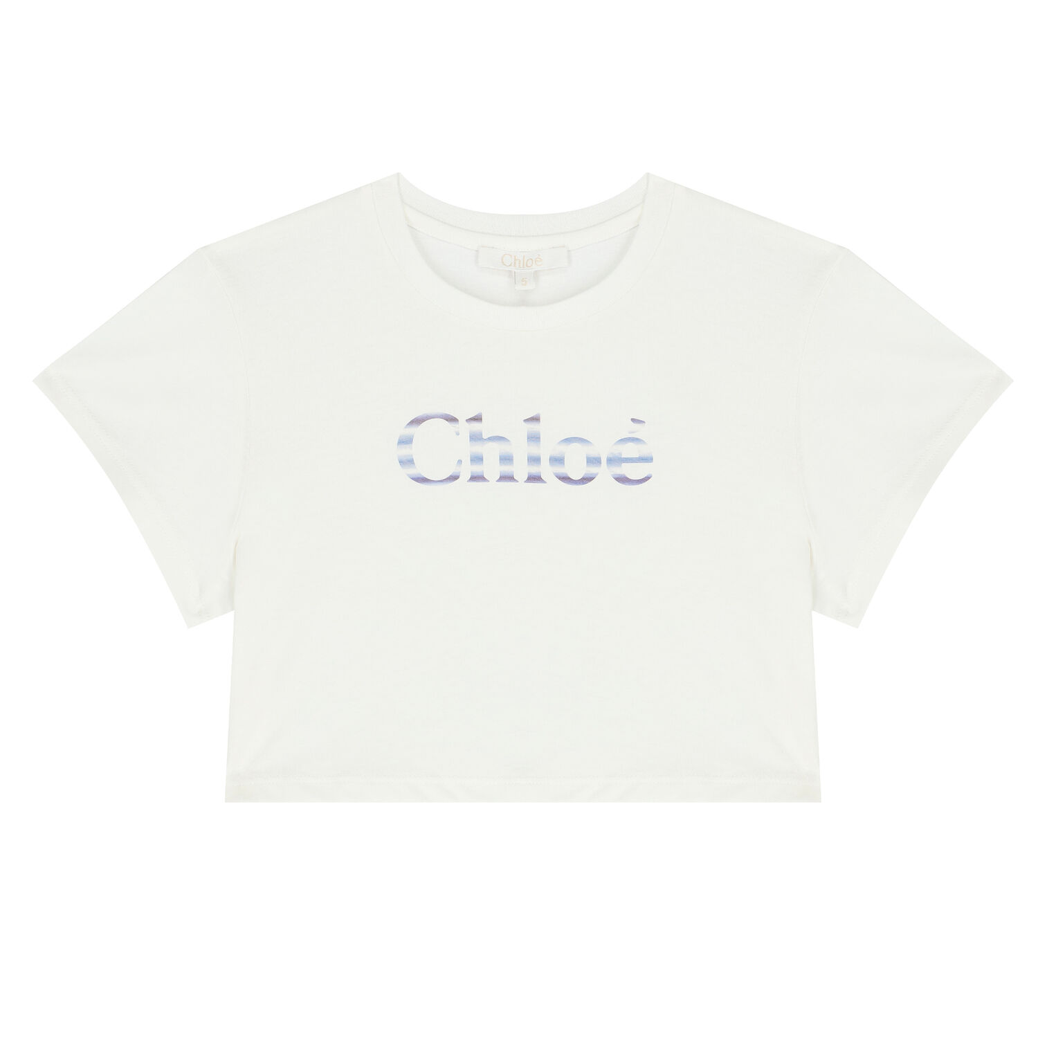 Girls White Logo T-Shirt, 1, hi-res