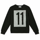 Boys Black Reversible Sequin Sweatshirt, 1, hi-res