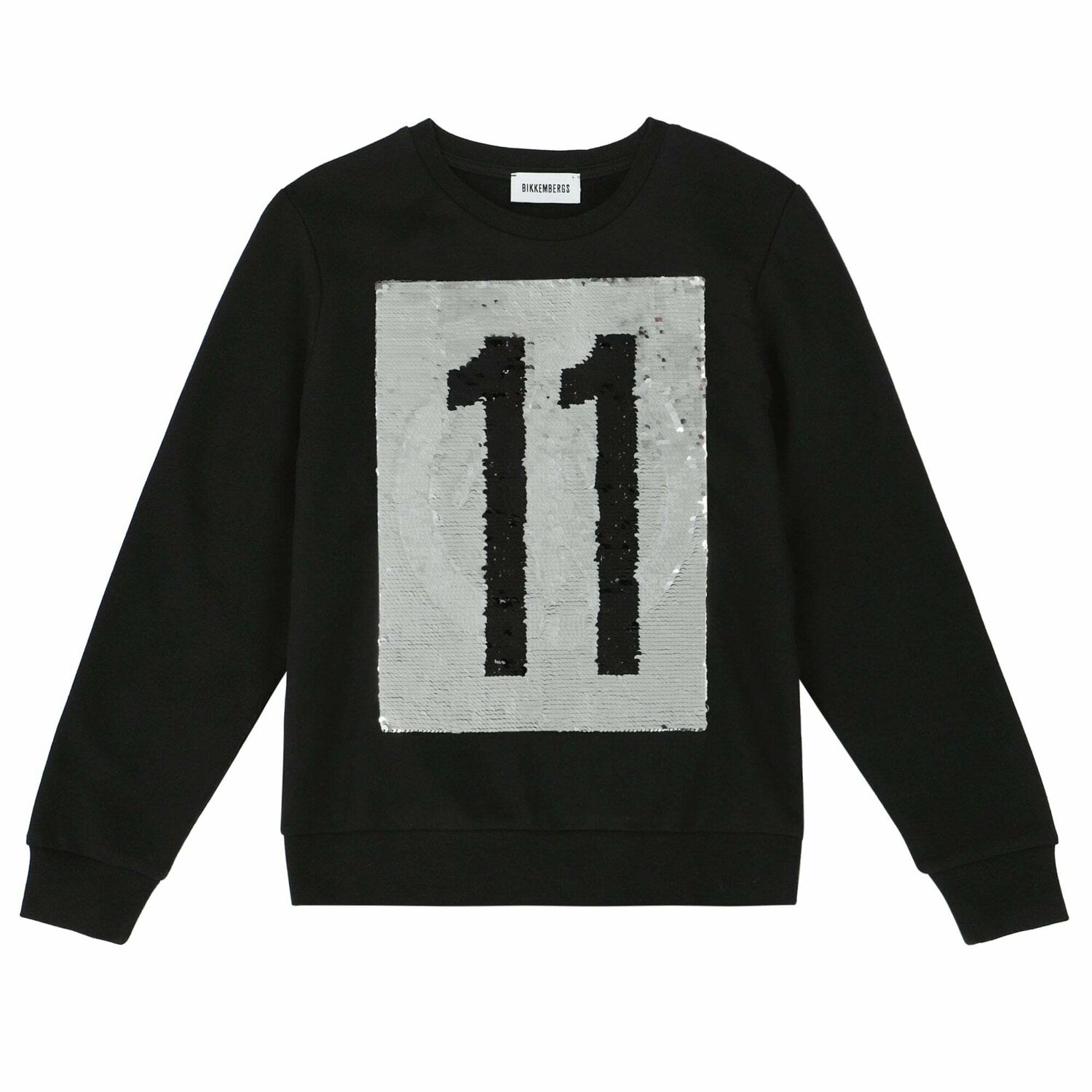 Boys Black Reversible Sequin Sweatshirt, 1, hi-res image number null