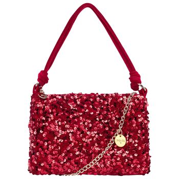 Girls Red Sequins Handbag