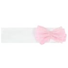 Baby Girls White & Pink Rose Tulle Skirt Set, 1, hi-res
