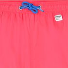 Boys Neon Pink Swim Shorts, 1, hi-res