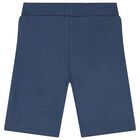 Boys Blue Teddy Bear Shorts, 1, hi-res