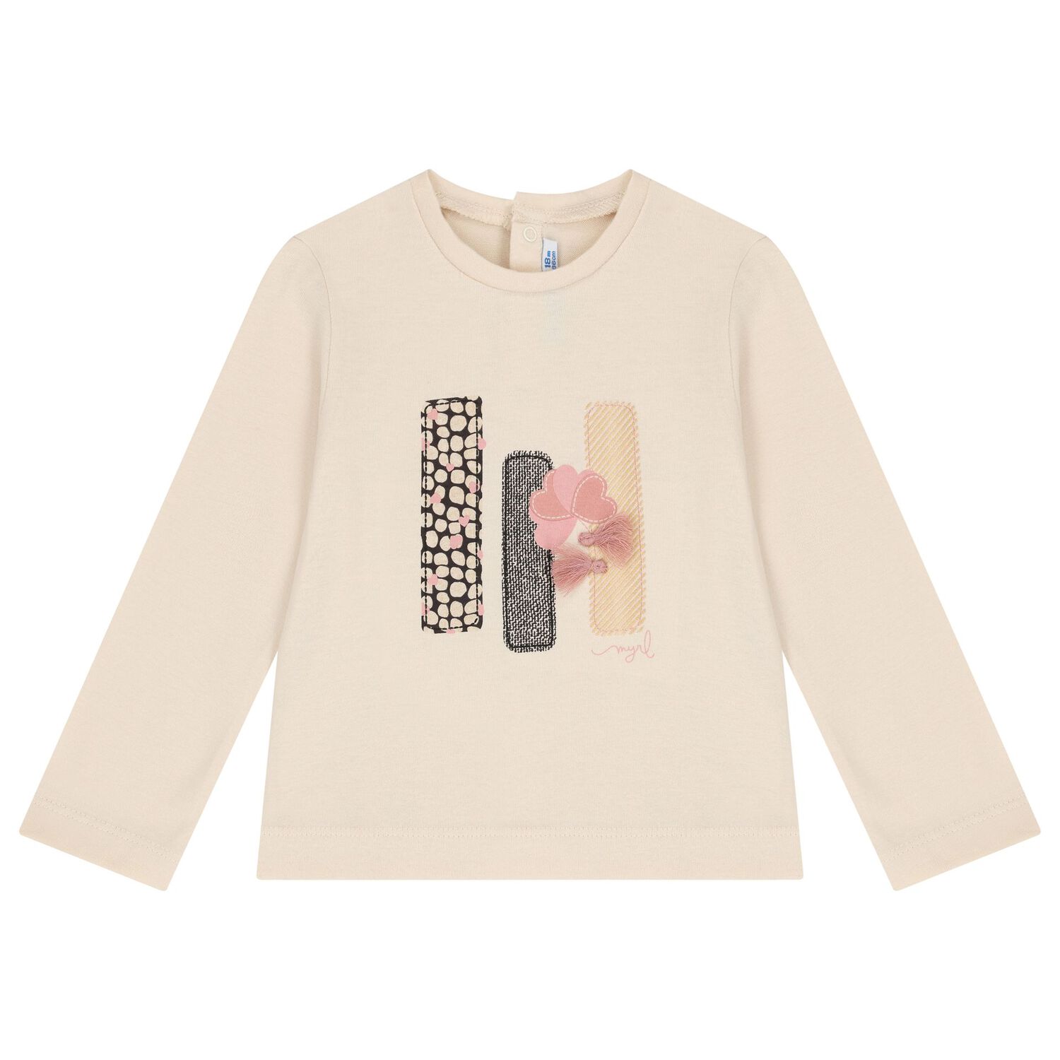 Younger Girls Beige & Pink Legging Set, 2, hi-res image number null