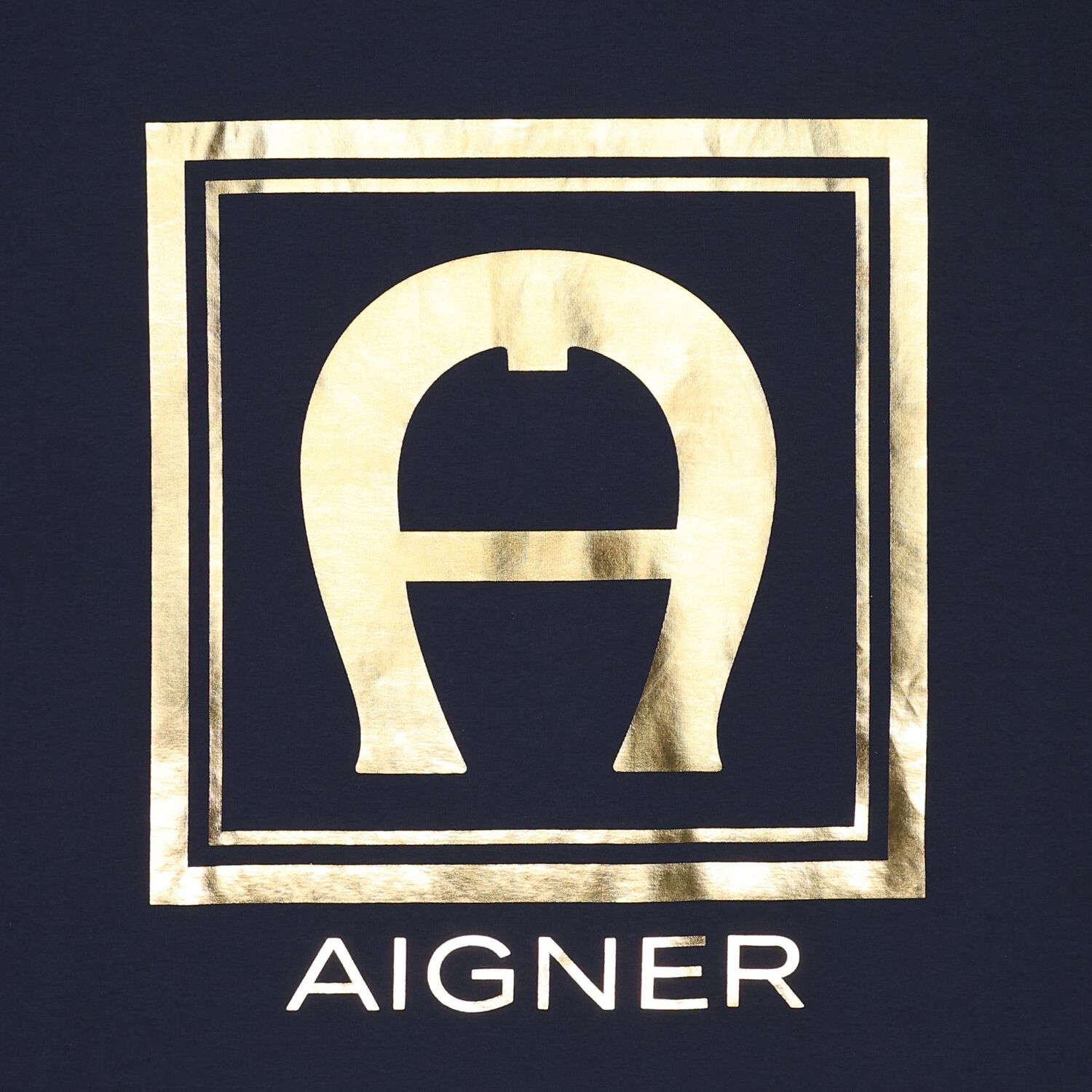 Baby Boys Navy Blue & Gold Logo Blanket, 3, hi-res