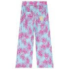 Girls Blue & Pink Logo Trousers, 1, hi-res