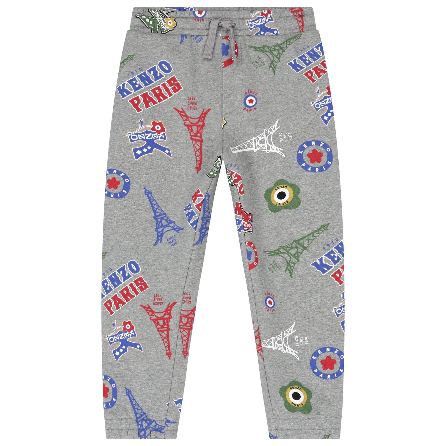 Boys Grey Logo Joggers, 1, hi-res