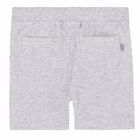 Younger Boys Grey Melange Sweat Shorts, 1, hi-res