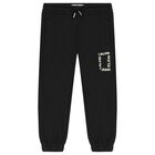 Boys Black Logo Joggers, 1, hi-res