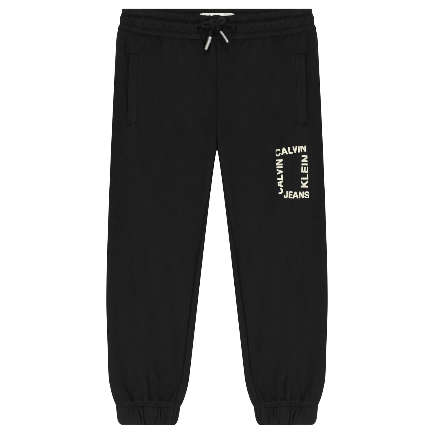 Boys Black Logo Joggers, 1, hi-res