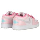 Girls Pink Logo Air Jordan 1 Low SE Trainers, 1, hi-res