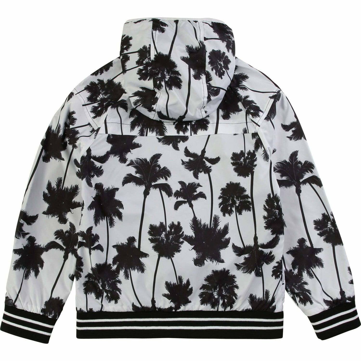 Boys Black & White Reversible Windbreaker Jacket, 1, hi-res