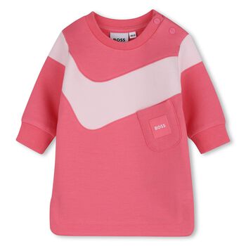 Baby Girls Pink Logo Dress