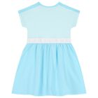 Girls Blue Logo Dress, 1, hi-res