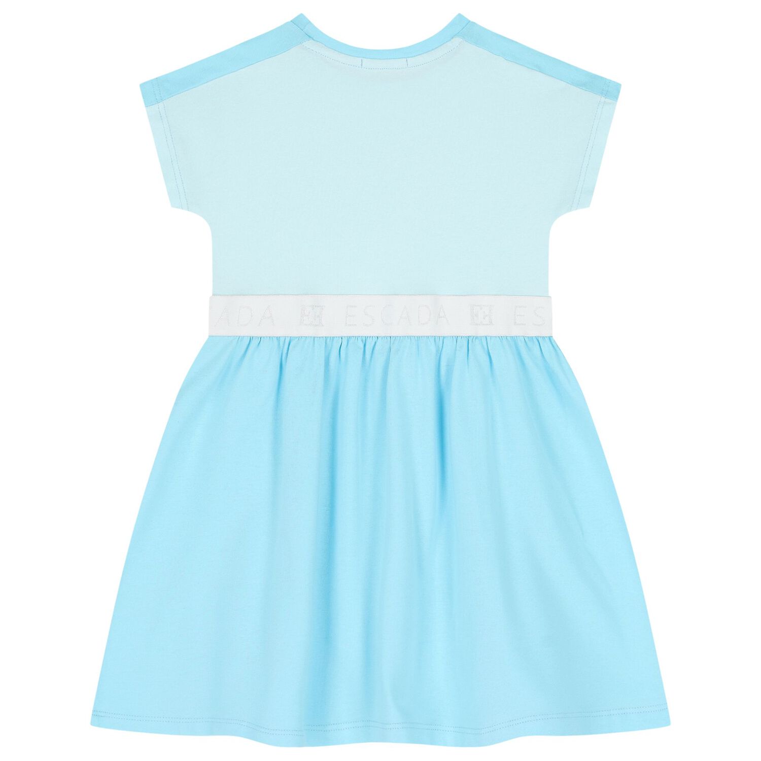 Girls Blue Logo Dress, 1, hi-res