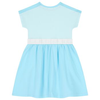 Girls Blue Logo Dress