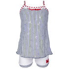 Navy Striped Two Piece Swimming Set, 1, hi-res