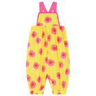 Younger Girls Yellow & Pink Flower Jumpsuit, 1, hi-res