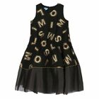 Girls Black & Gold Dress, 1, hi-res