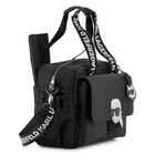 Black Logo Baby Changing Bag, 1, hi-res