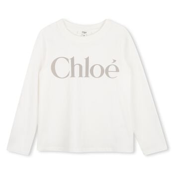 Girls Mini Me White Long Sleeve Top