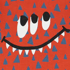 Younger Boys Orange Monster Sweatshirt, 1, hi-res