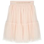 Girls Pink Glitter Tulle Skirt , 1, hi-res