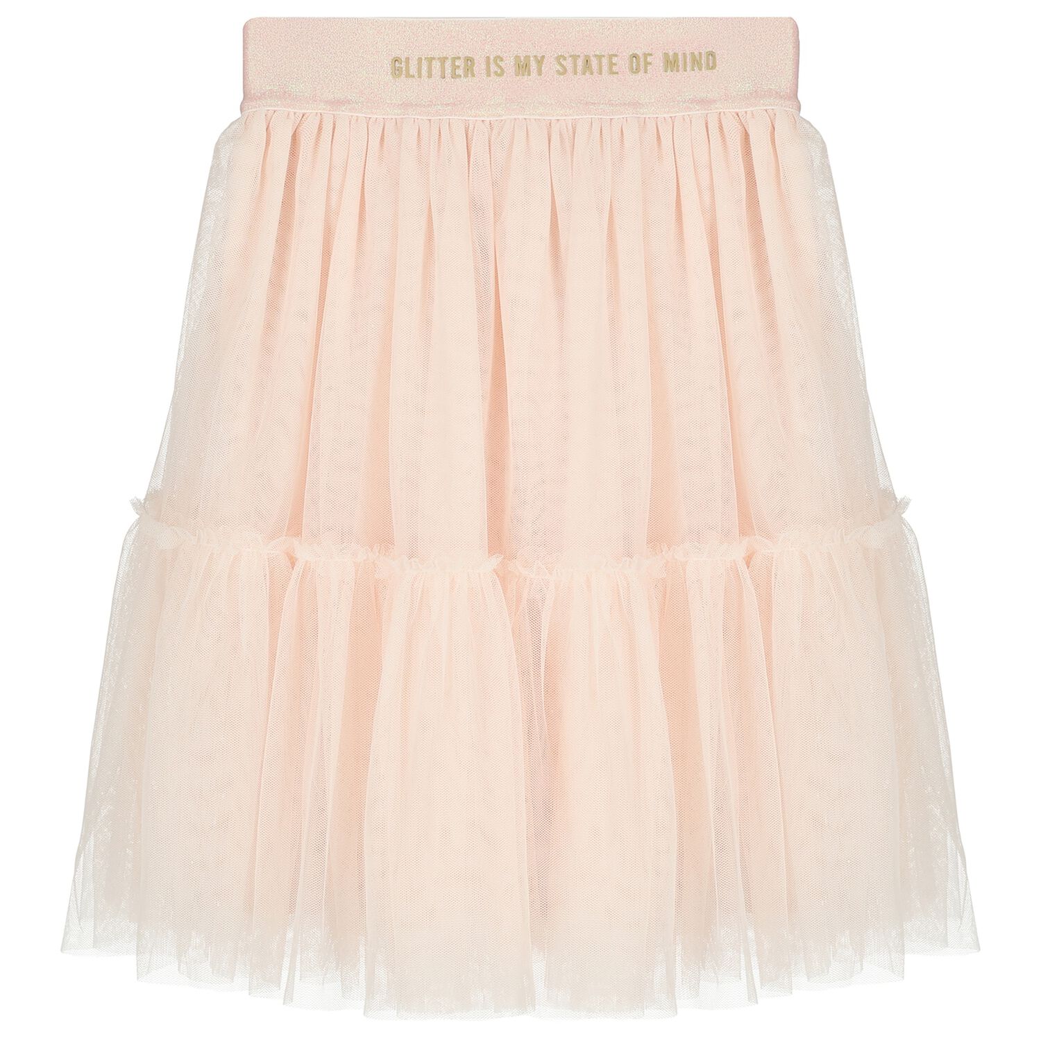 Girls Pink Glitter Tulle Skirt , 1, hi-res