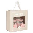 Baby Girls Pink Flower Pre Walker Shoes, 3, hi-res