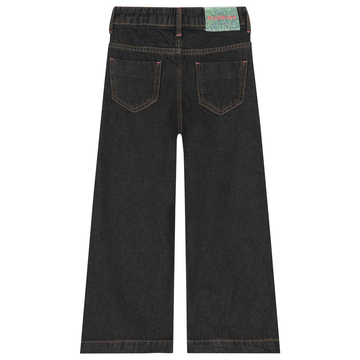 Girls Black Denim Jeans, 1, hi-res
